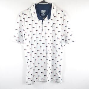 Googan Squad M Performance Polo Fishing Golf Short Sleeve Stretch Shirt